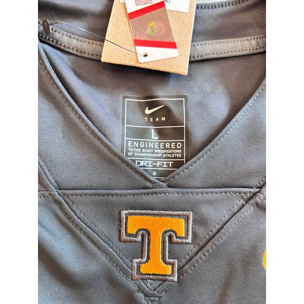 Nike Tennessee Volunteers Jersey #25 Charcoal Grey Orange Men Size Large
